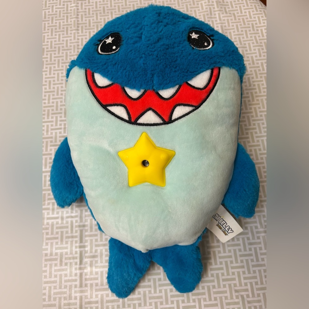 Toddler Boy’s Stuffed Animal Star Belly Shark Dream Lites - Night Light Works!